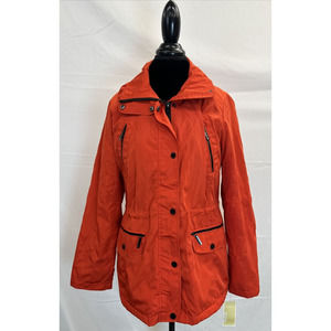 NWT MICHAEL KORS Lined Light Weight Jacket Size Medium Reddish/Orange Womens FS